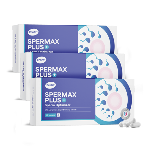 3x SpermaX Plus – ενίσχυση σπέρματος, συνολικά 180 κάψουλες