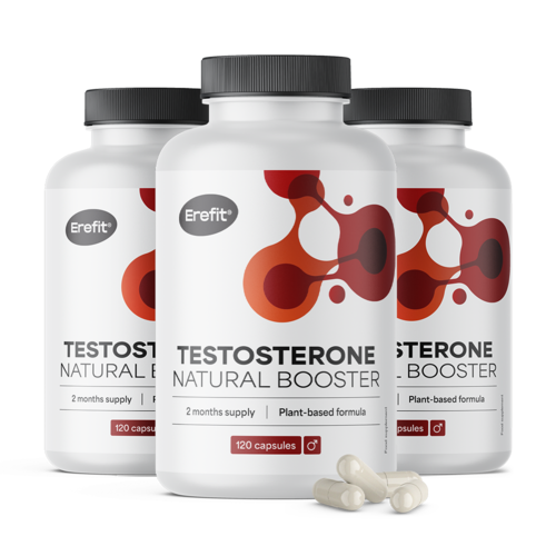 3x Testosterone – Natural Booster, συνολικά 360 κάψουλες