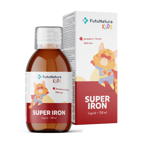 Super Iron: Σίδηρος + Βιταμίνες Β – Υγρό συμπλήρωμα διατροφής για παιδιά, 150 ml
