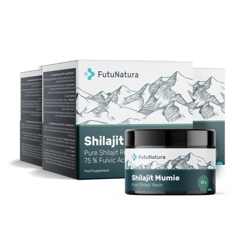 3x Shilajit Mumie ρητίνη – 75 % φουλβικό οξύ, συνολικά 90 γρ