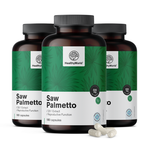 3x Saw Palmetto - σερενόα 320 mg, συνολικά 540 κάψουλες
