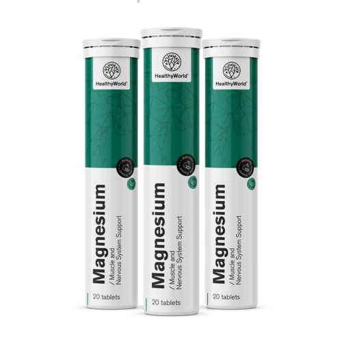 3x Μαγνήσιο - αναβράζοντα δισκία, συνολικά 60 αναβράζοντα δισκία