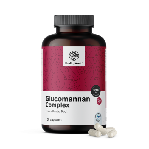 Σύμπλεγμα Γλυκομαννάνης 3000 mg, 180 κάψουλες