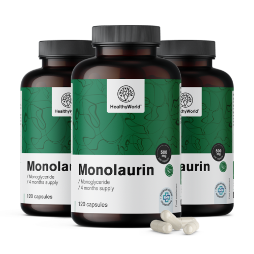 3x Μονολαυρίνη 500 mg, συνολικά 360 κάψουλες