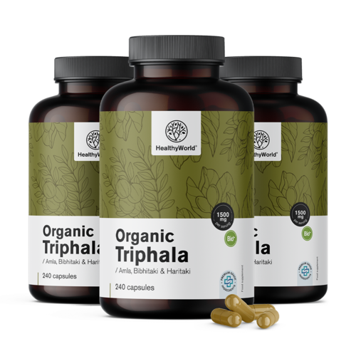 3x ΒΙΟ Triphala 1500 mg, συνολικά 720 κάψουλες