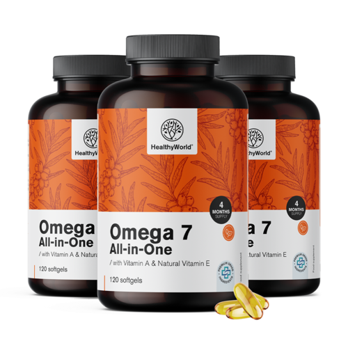 3x Omega-7 All-in-One, συνολικά 360 μαλακές κάψουλες