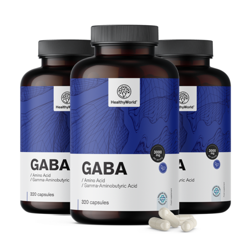3x GABA 3000 mg, συνολικά 960 κάψουλες