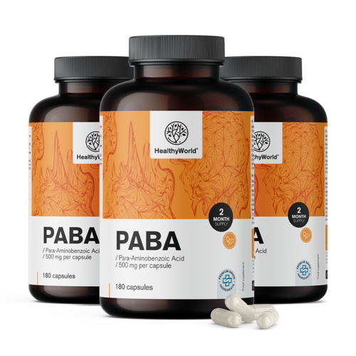 3x PABA 500 mg, συνολικά 540 κάψουλες