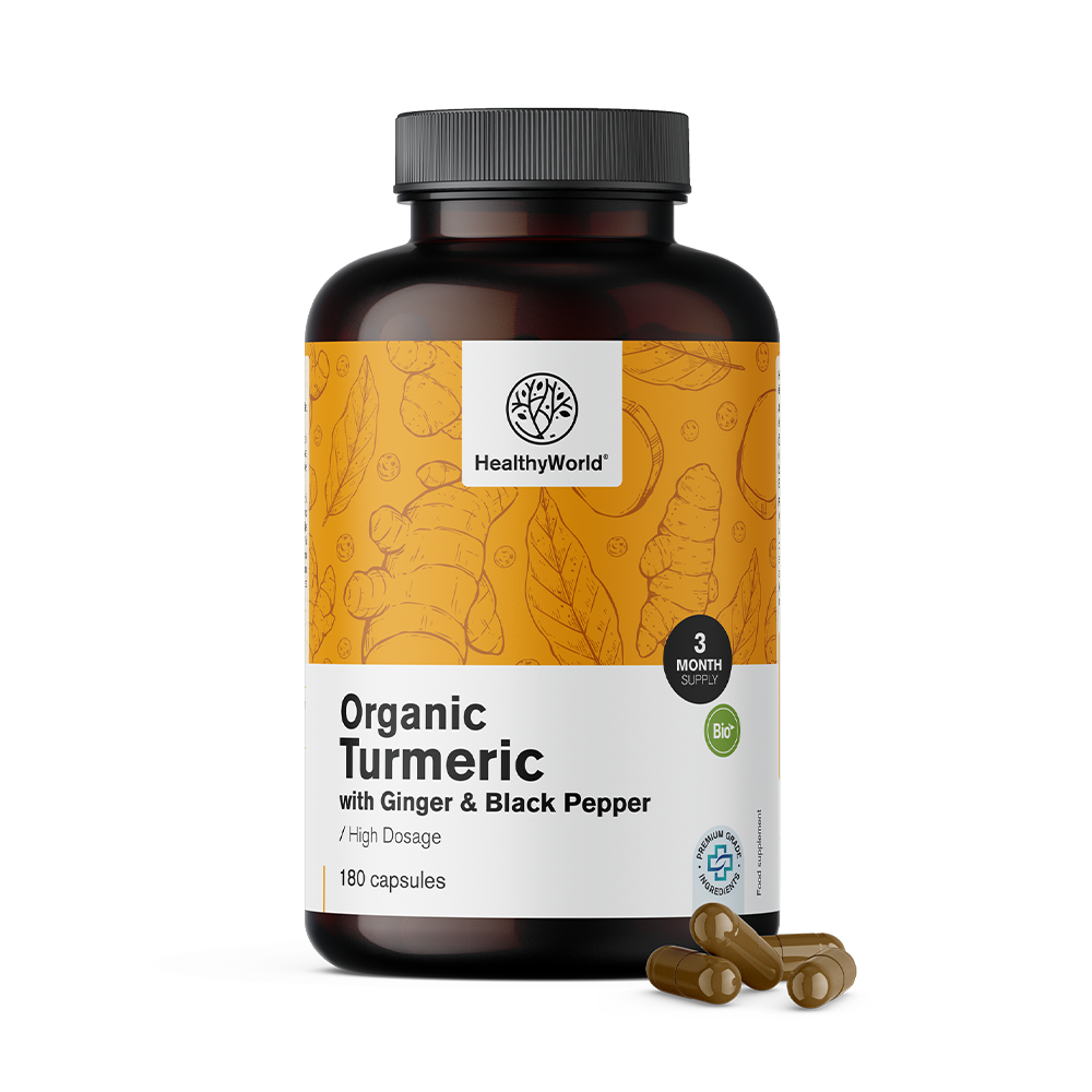 BIO Κουρκουμάς 1440 mg - με τζίντζερ και μαύρο πιπέρι