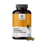 BIO Κουρκουμάς 1440 mg - με τζίντζερ και μαύρο πιπέρι, 180 κάψουλες