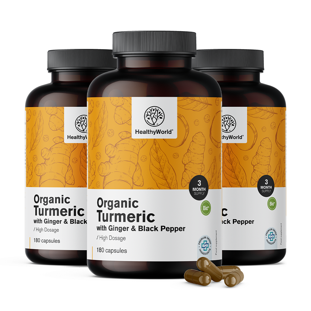 BIO Κουρκουμάς 1440 mg - με τζίντζερ και μαύρο πιπέρι