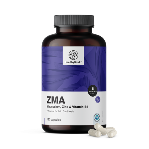 ZMA – μαγνήσιο, ψευδάργυρος και B6, 180 κάψουλες