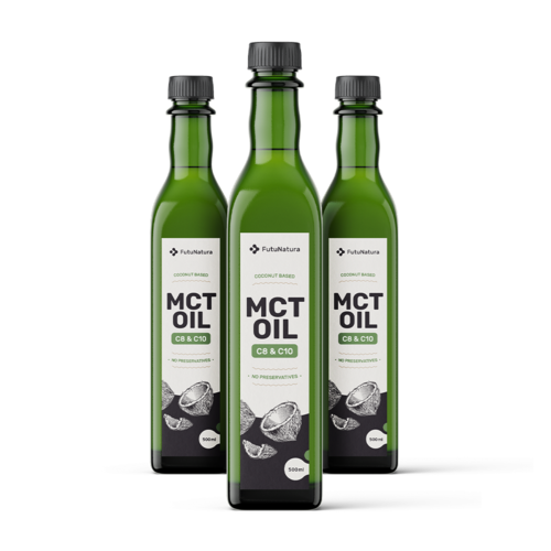 3x MCT C8/C10 Premium λάδι καρύδας, συνολικά 1500 ml