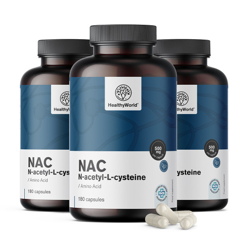 3x NAC 500 mg, συνολικά 540 κάψουλες
