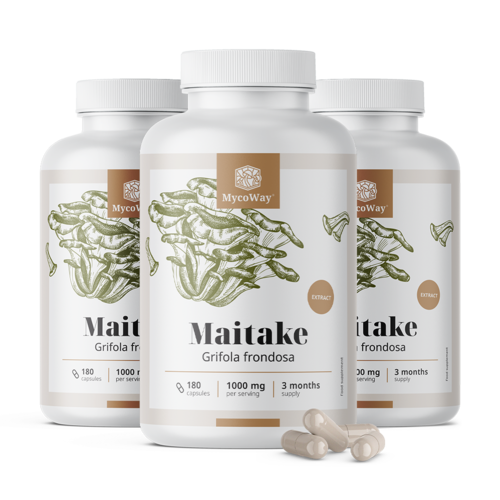 3x Μaitake 1000 mg – εκχύλισμα, συνολικά 540 κάψουλες