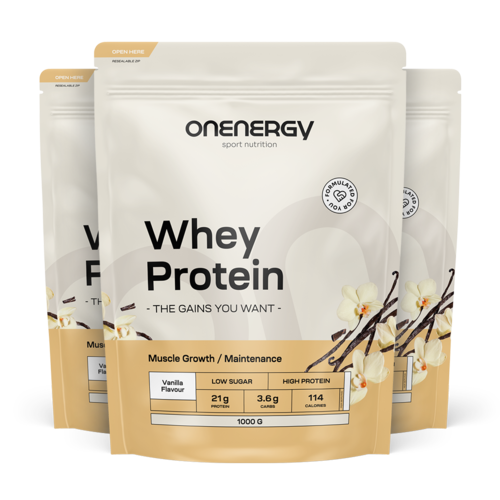 3x Πρωτεΐνες ορού γάλακτος – βανίλια, συνολικά 3000 γρ