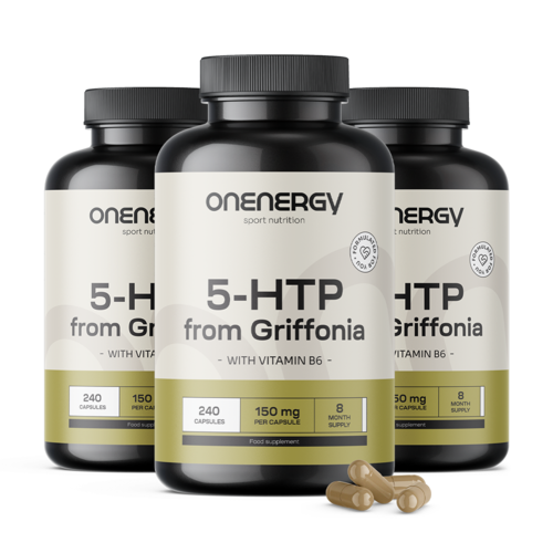 3x 5-HTP 150 mg - Griffonia Simplicifolia, συνολικά 720 κάψουλες