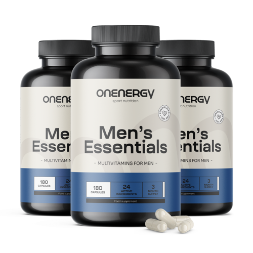 3x Men’s Essentials – πολυβιταμίνες για άνδρες, συνολικά 540 κάψουλες