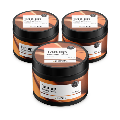 3x Tan up κρέμα μαυρίσματος – σοκολάτα, συνολικά 600 ml
