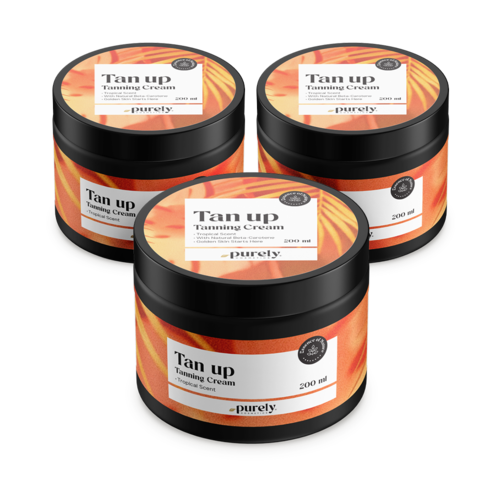 3x Tan up κρέμα μαυρίσματος – tropic, συνολικά 600 ml