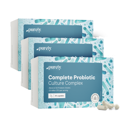 3x Complete Probiotic Culture - σύμπλεγμα μικροβιακών καλλιεργειών, συνολικά 180 κάψουλες