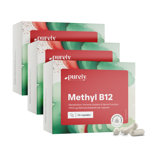 3x Βιταμίνη Β12 - μεθυλοκοβαλαμίνη, συνολικά 90 κάψουλες