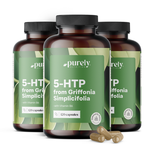 3x 5-HTP 150 mg - Griffonia Simplicifolia, συνολικά 360 κάψουλες