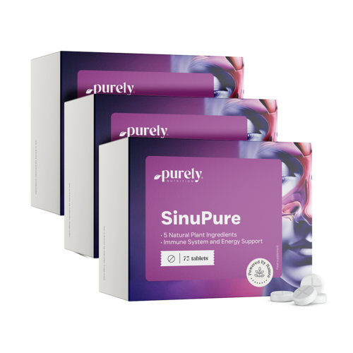 3x SinuPure - υποστήριξη 5 βοτάνων, συνολικά 225 δισκία