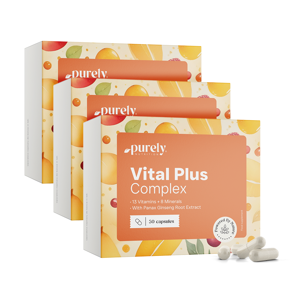 Συμπλήρωμα διατροφής Vital Plus Complex - πολυβιταμίνες και μέταλλα με γκίνσενγκ
