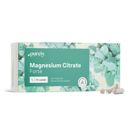 Magnesium Citrate Forte + βιταμίνη Β6, 60 κάψουλες