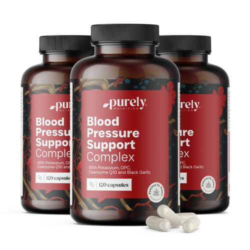 3x Blood Pressure Support Complex – σύμπλεγμα για τη ρύθμιση της αρτηριακής πίεσης, συνολικά 360 κάψουλες