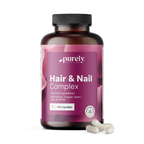 Hair & Nail Complex – βιταμίνες και μέταλλα για μαλλιά και νύχια, 180 κάψουλες