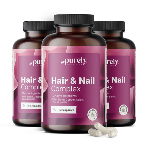 3x Hair & Nail Complex – βιταμίνες και μέταλλα για μαλλιά και νύχια, συνολικά 540 κάψουλες
