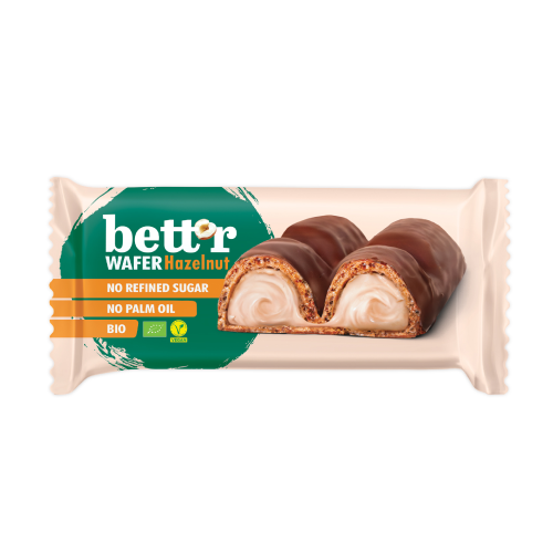 BIO vegan γκοφρέτα με κρέμα φουντουκιού