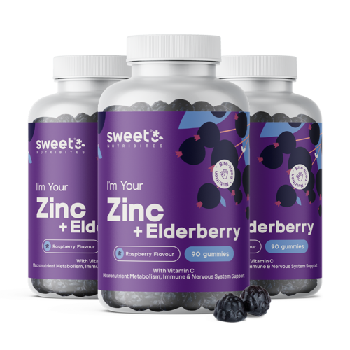 3x Ψευδάργυρος με μούρο κουφοξυλιάς, συνολικά 270 ζελεδάκια